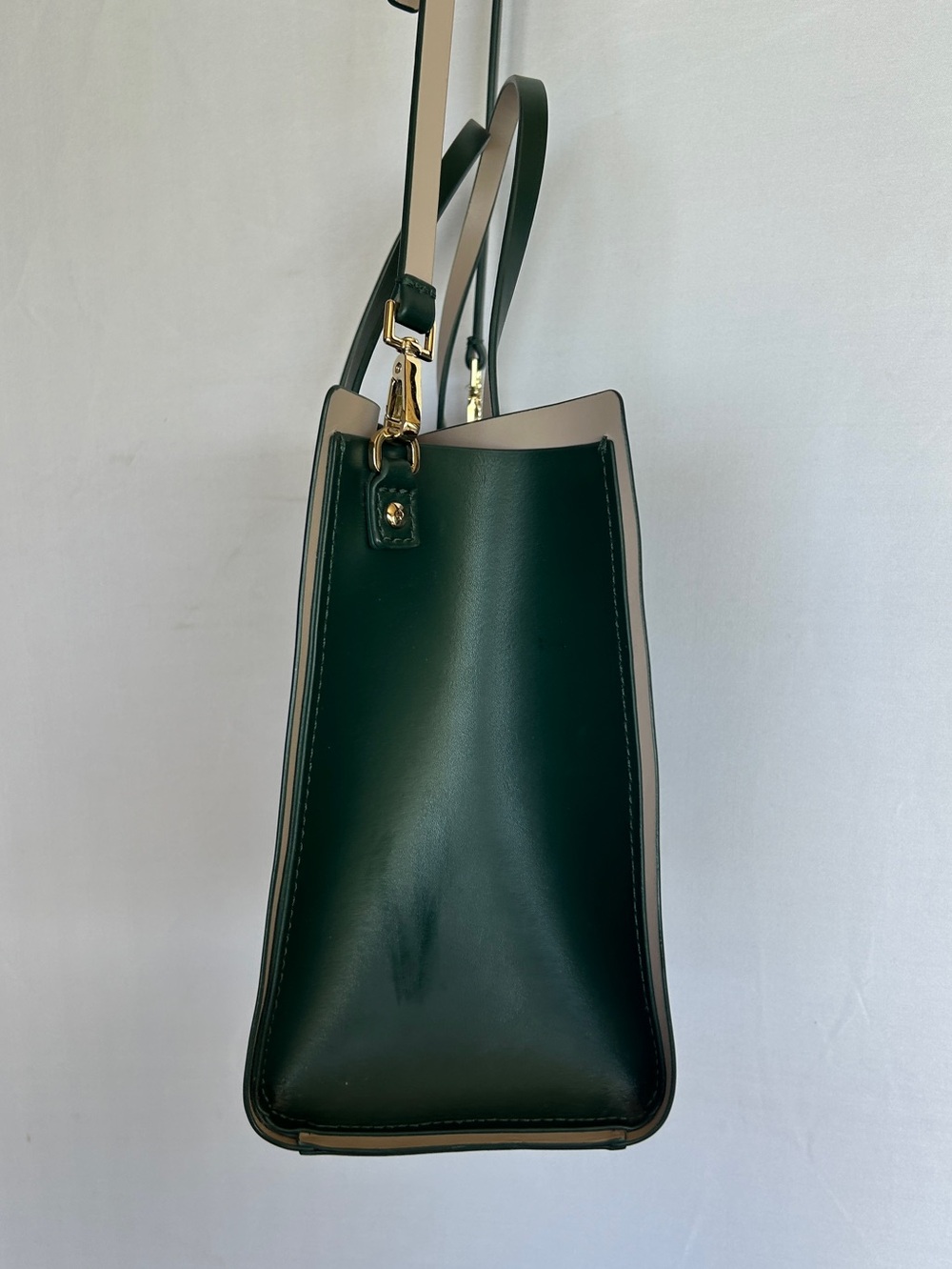 Kate Spade Arbour Hill Small Elodie leather bag green emerald gold crossbody - Picture 5 of 16